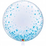 Deco -Bubbles XXL Konfetti blau