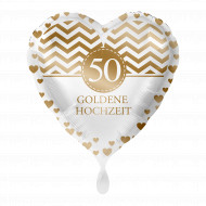 Goldene Hochzeit 50 - Satin