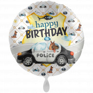 Happy Birthday Polizei- Satin
