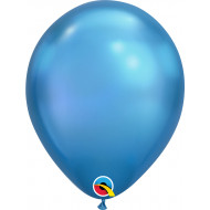 Rundballon - Chrome blau