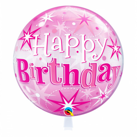 Happy Birthday pink 30 -  Bubble