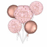 Happy Birthday Folienstrauß rosé gold