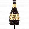 Sektflasche schwarz 60 cm