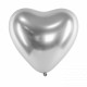 Herzballons - silber
