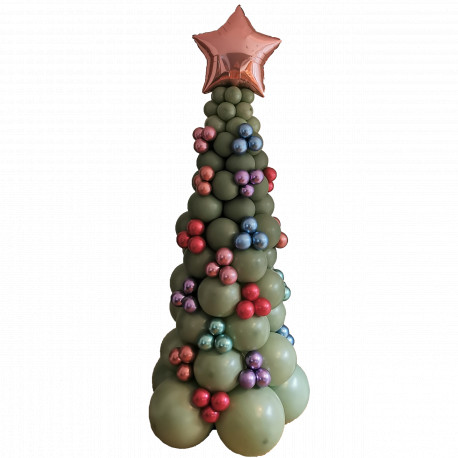 Ballonsäule Weihnachtsbaum 2