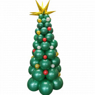 Ballonsäule Weihnachtsbaum