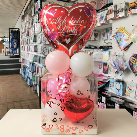 Ballon - Geschenkebox Valentin