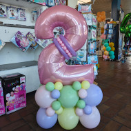 Ballongestell Pastell Geburtstag