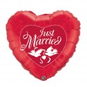 Just Married Tauben Rot - 90 cm