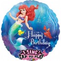 Singender Ballon - Happy Birthday  Arielle die Meerjungfrau