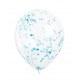 Konfetti-Ballons  blau (5 Stück)